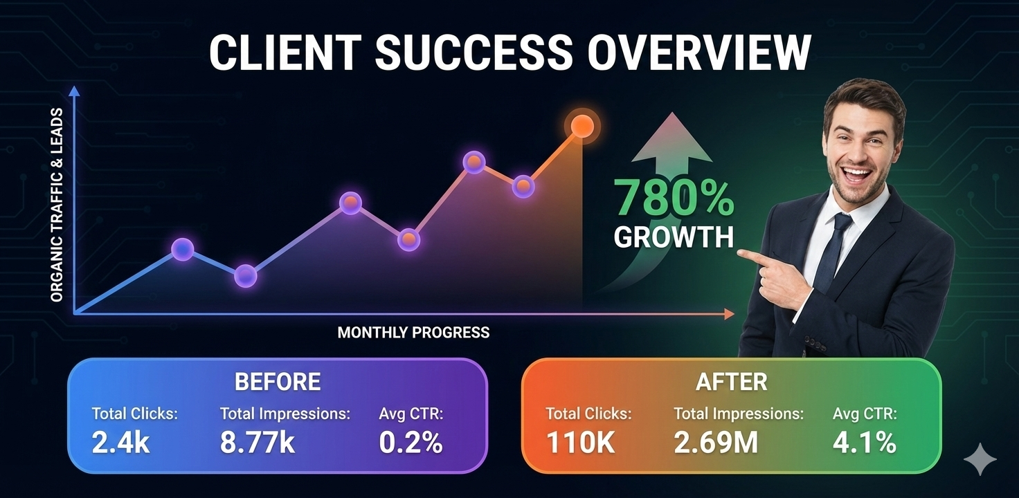 Client SEO Success Growth Report